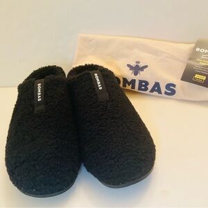 Bombas Women's Sunday Slipper Black Sherpa